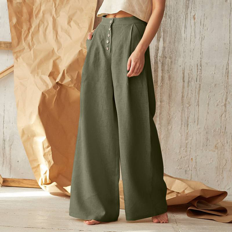 Linen Wide Leg Pants for Women | Everlyn