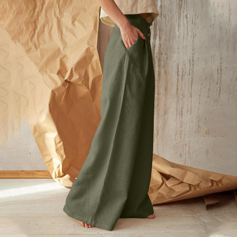 Linen Wide Leg Pants for Women | Everlyn