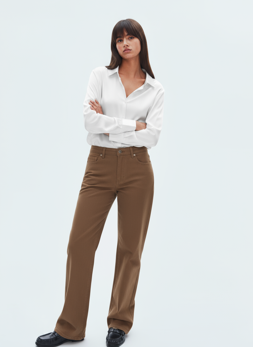 Long Sleeve Blouse Luxurious Silk for Women | Élodie