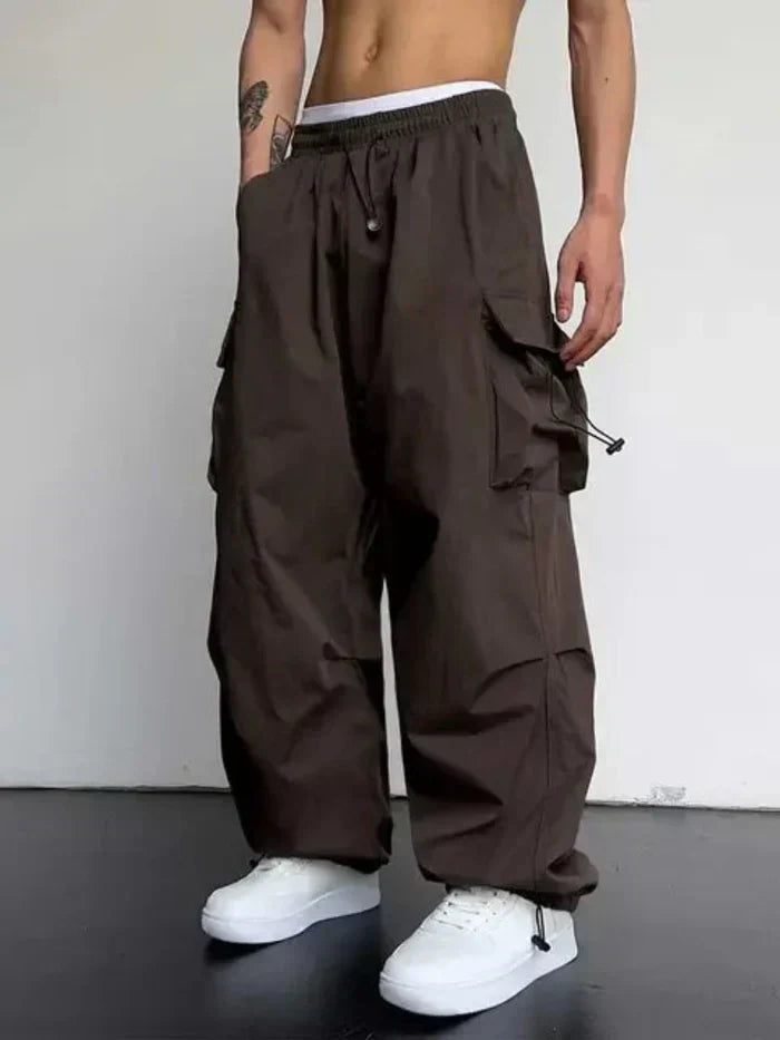 Luma | Cargo Pants with Pockets Dark Brown