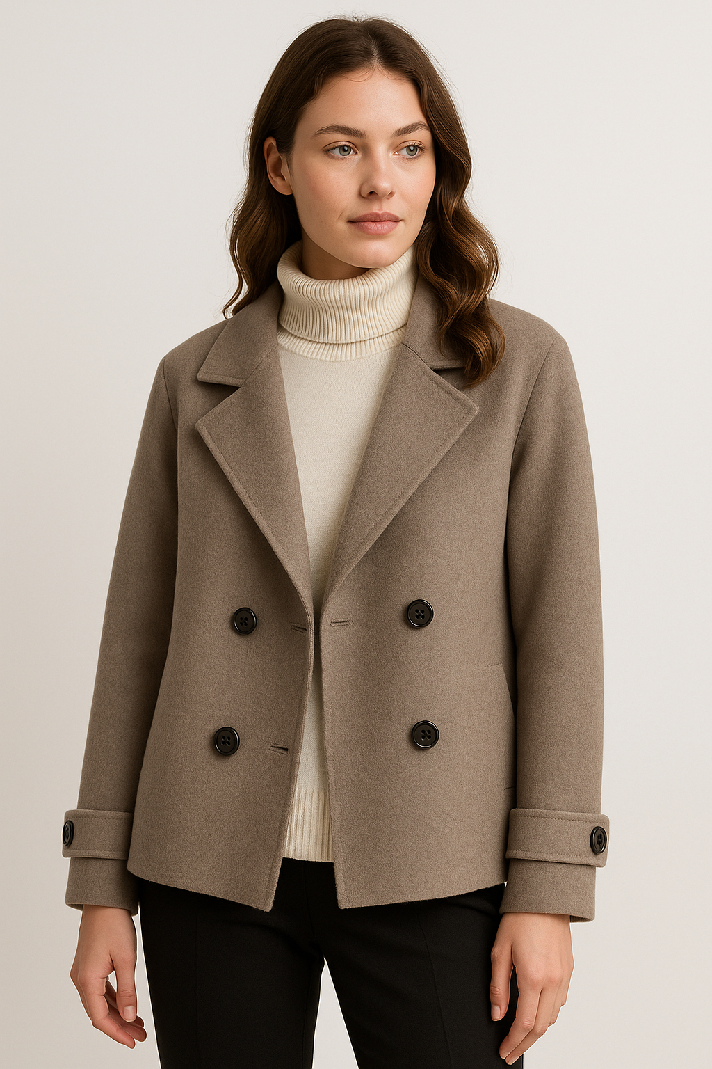 Tailored Blazer Elegant Fit for Women | Marisse Coffee