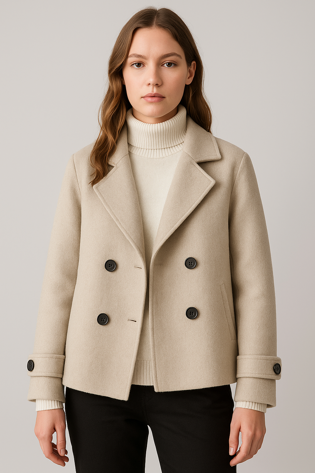 Tailored Blazer Elegant Fit for Women | Marisse Beige