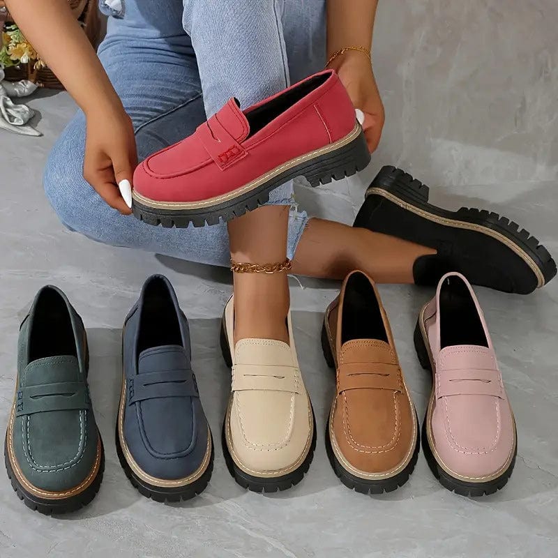 Slip-On Loafers Comfortable Fit for Women | Marisse Dark Blue