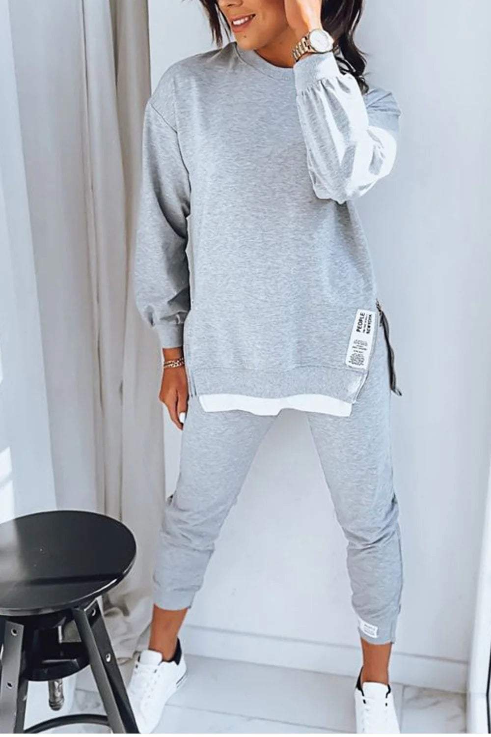 Marley - Comfortable Loungewear Set for Women Grey