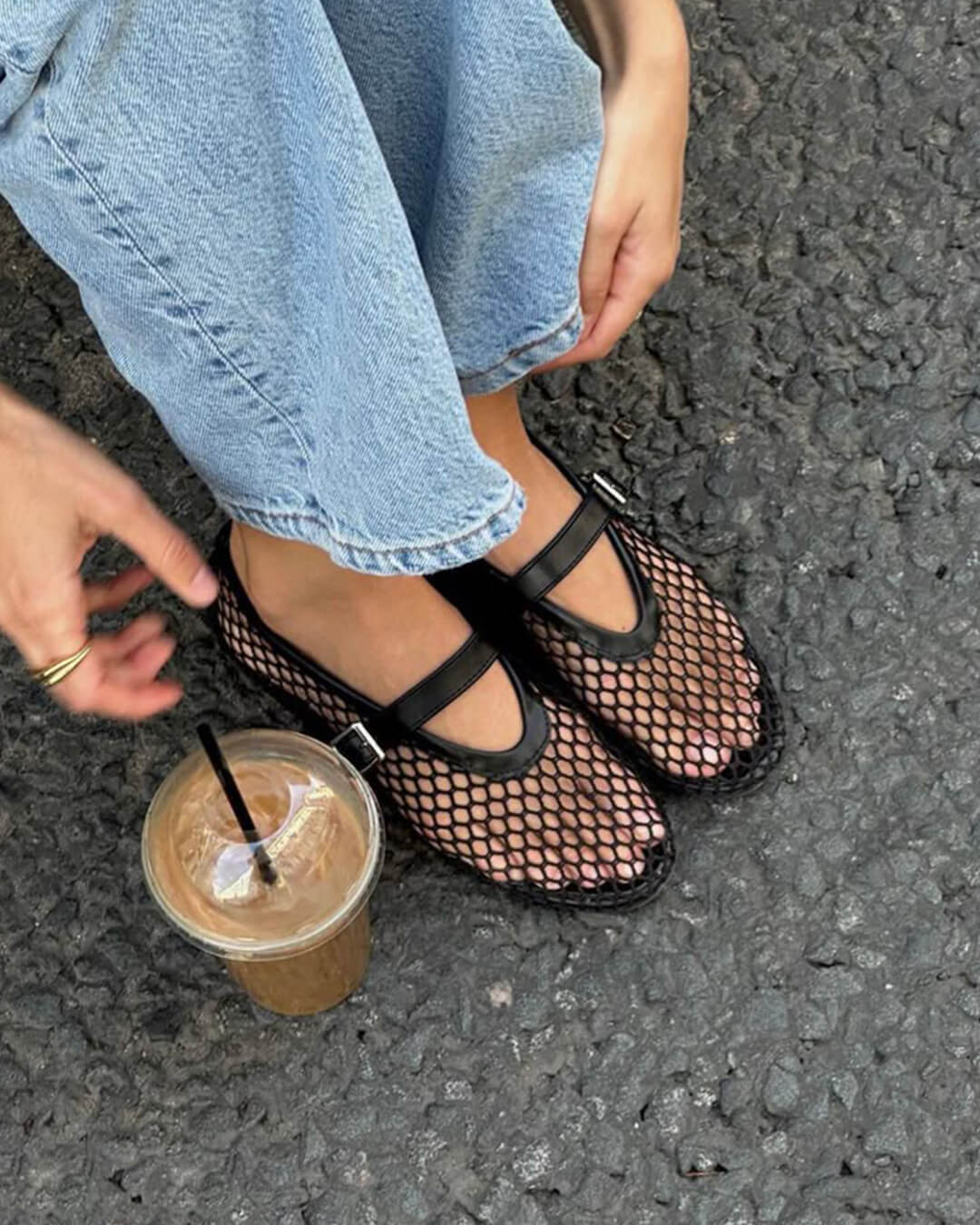 Mesh Ballet Flats For Women | Lirina