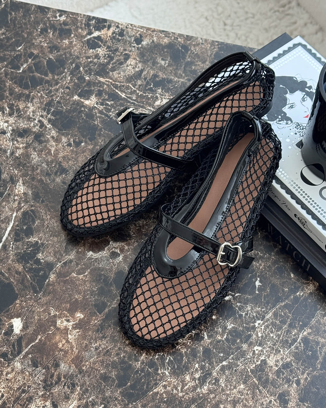 Mesh Ballet Flats For Women | Lirina