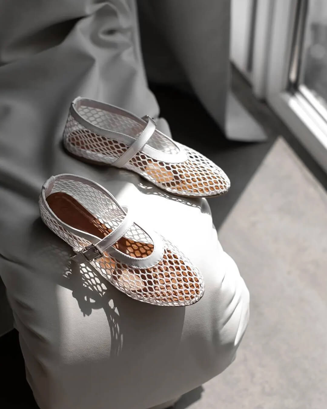 Mesh Ballet Flats For Women | Lirina