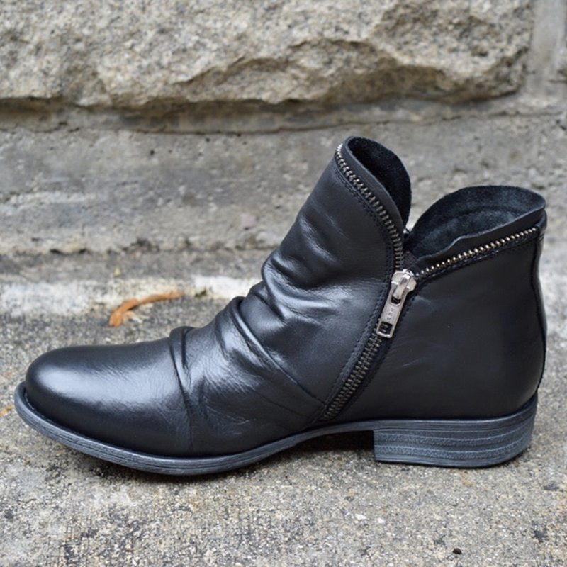 Mikara | Leather Ankle Boots Black