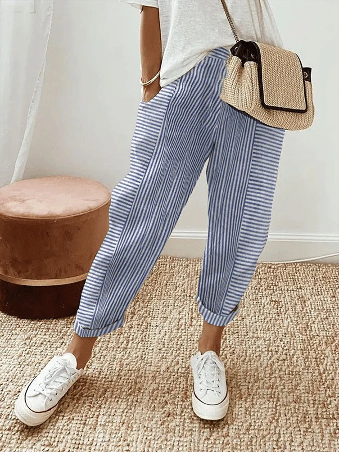 Baggy Pants with Pockets for Women | Monica Blue