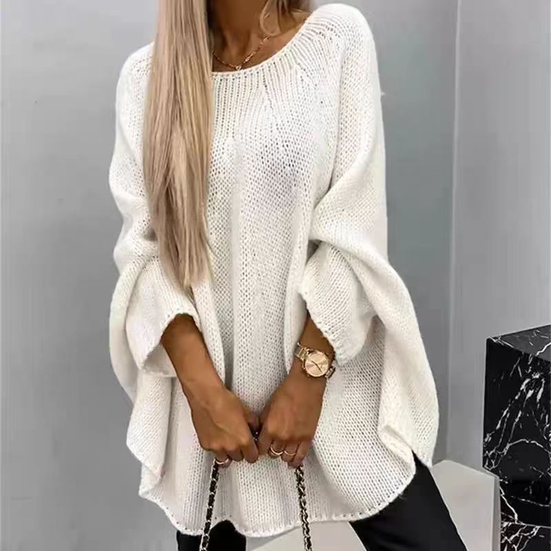 Nimble | Knit Jumper Batwing Sleeves White