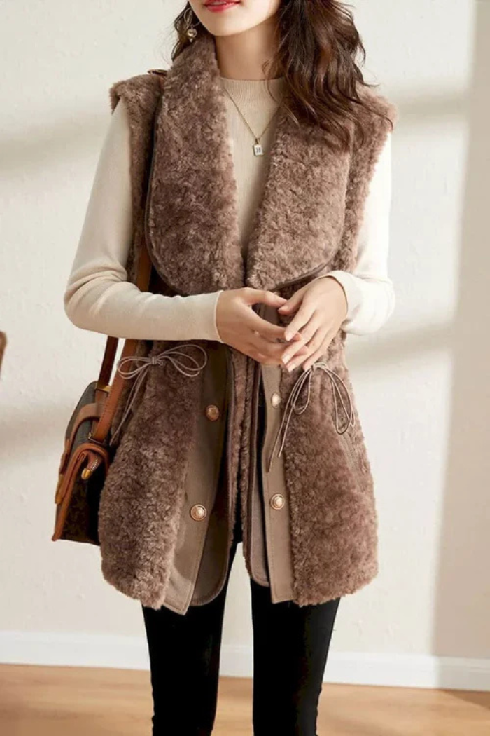 Wool Vest Tailored Fit for Women | Noelle