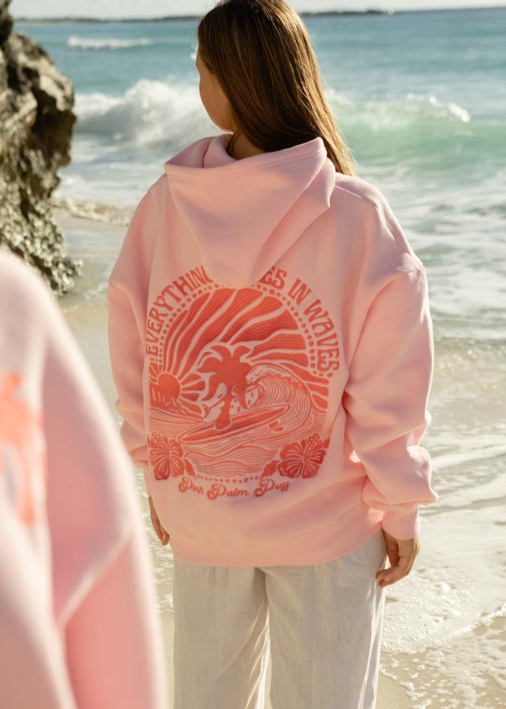 Oversized Waves Hoodie for Women | Palm