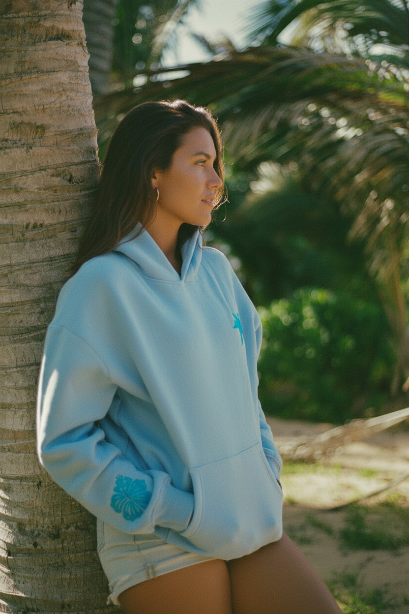 Oversized Waves Hoodie for Women | Palm