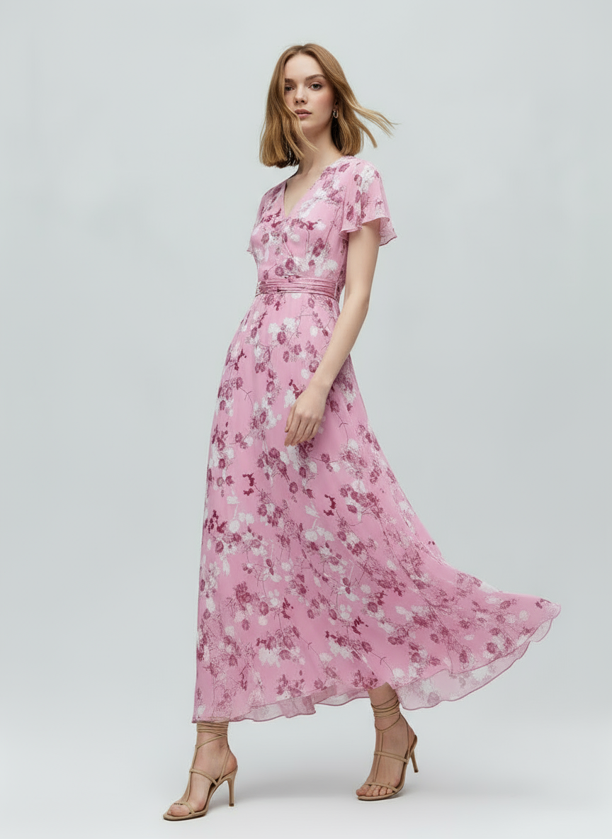 Midi Flower Dress for Women | Ophelia