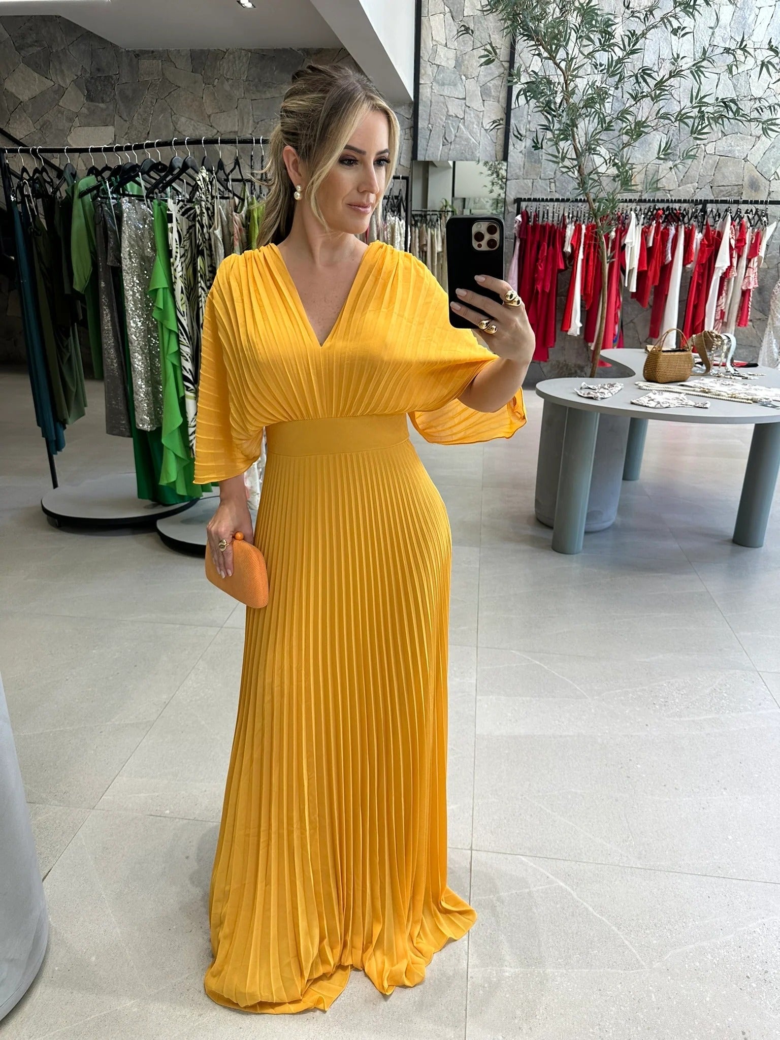 Pleated Maxi Dress for Women | Maddy