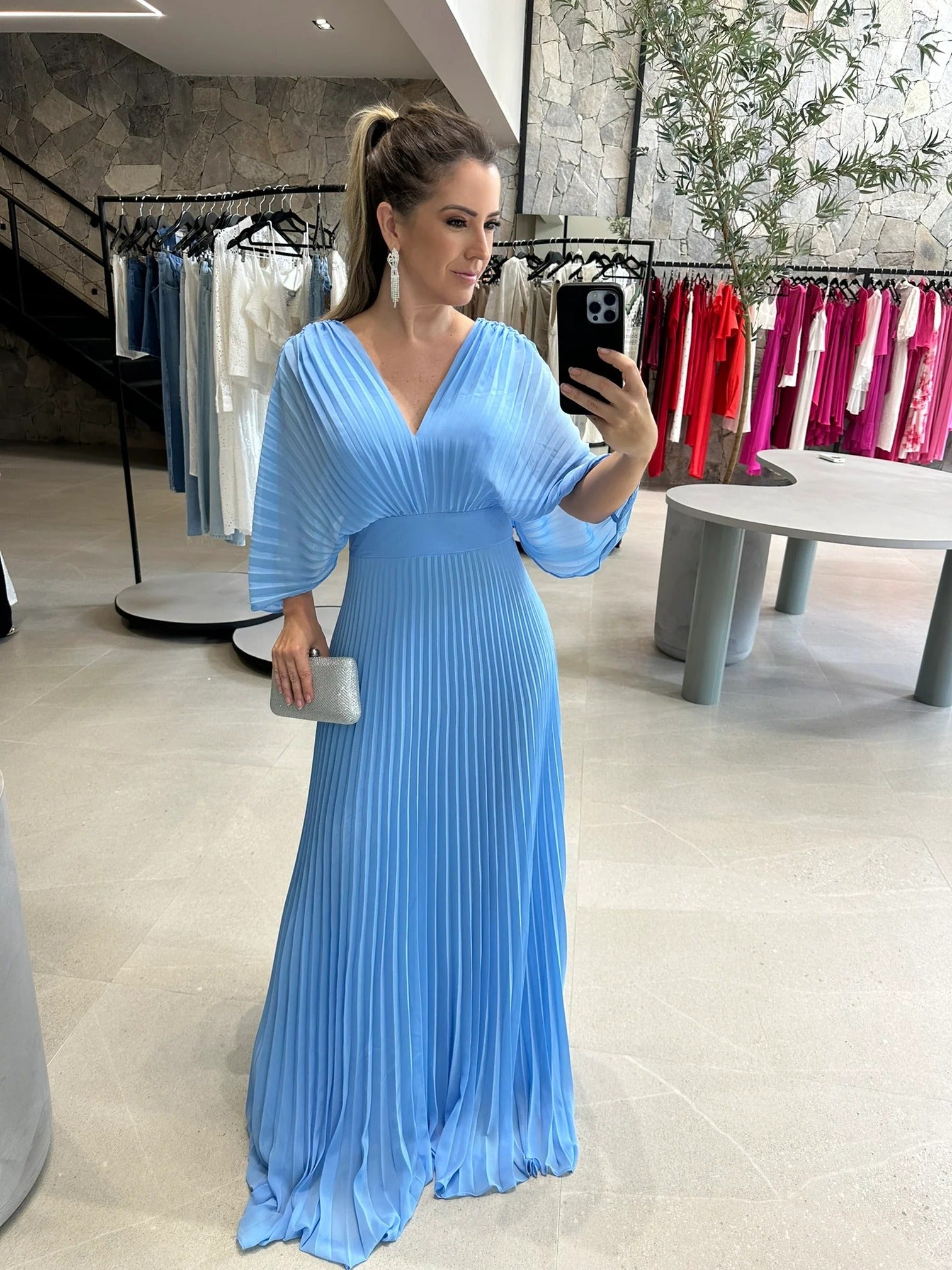 Pleated Maxi Dress for Women | Maddy