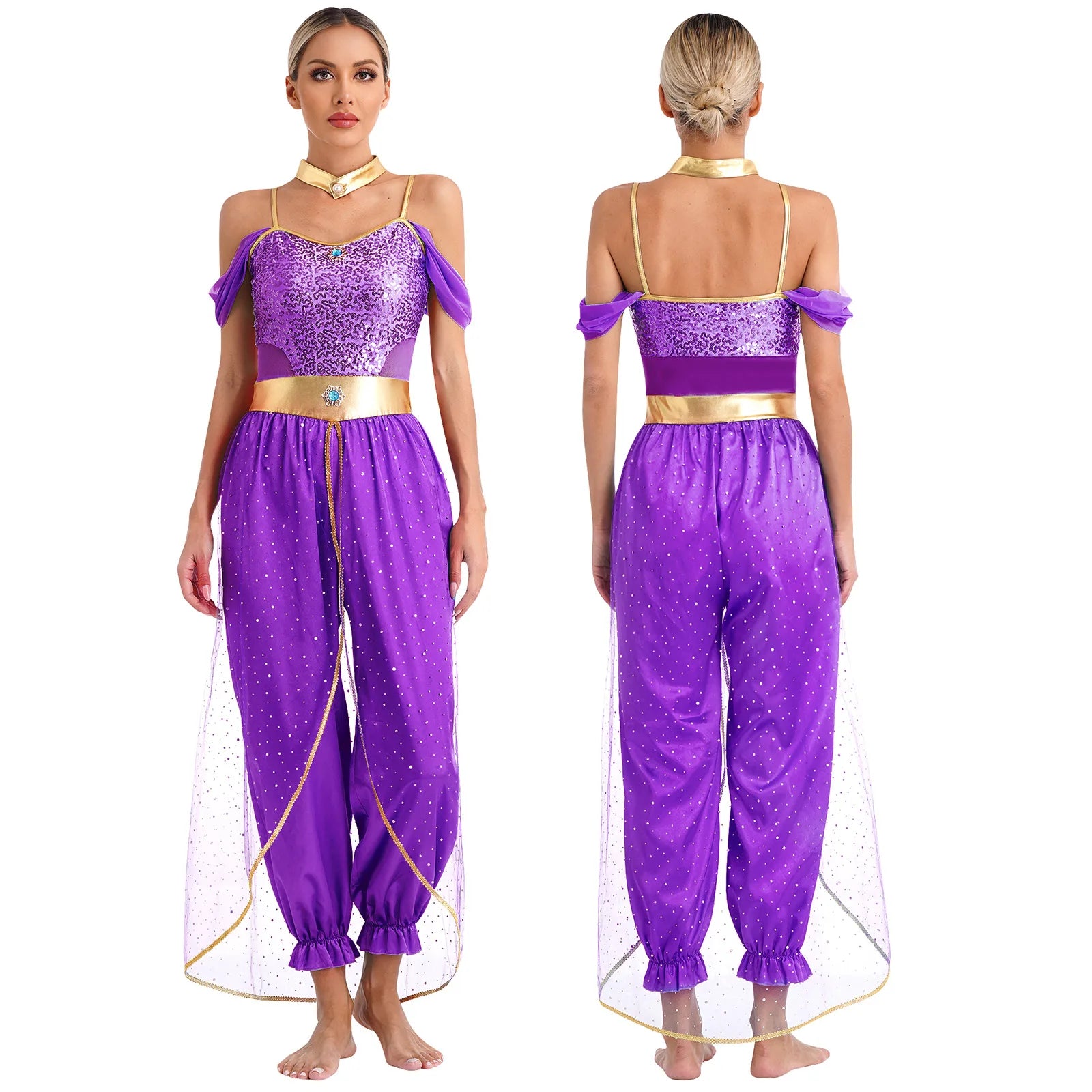 Princess Jasmine Inspired Party Costume Set for Women | Alira