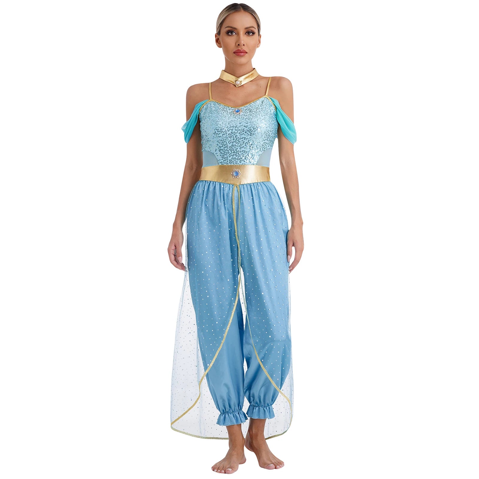 Princess Jasmine Inspired Party Costume Set for Women | Alira