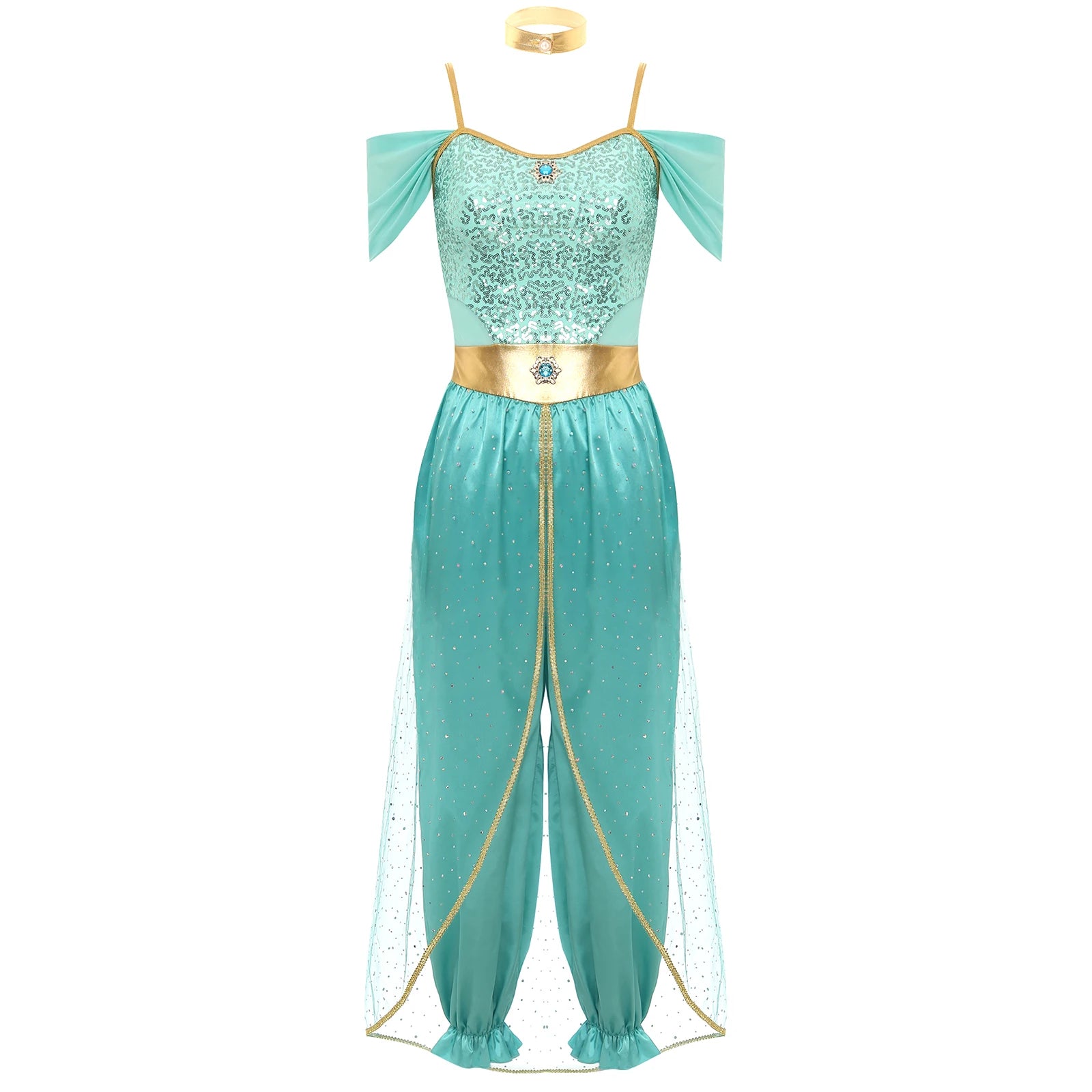 Princess Jasmine Inspired Party Costume Set for Women | Alira