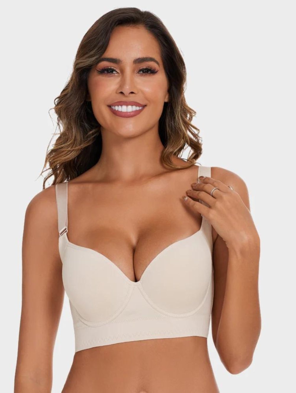Push-Up Longline Bra with Underwire Support for Women | Sofia Biege