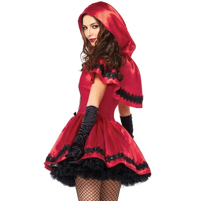 Red Riding Hood Party Costume Dress for Women | Scarlet
