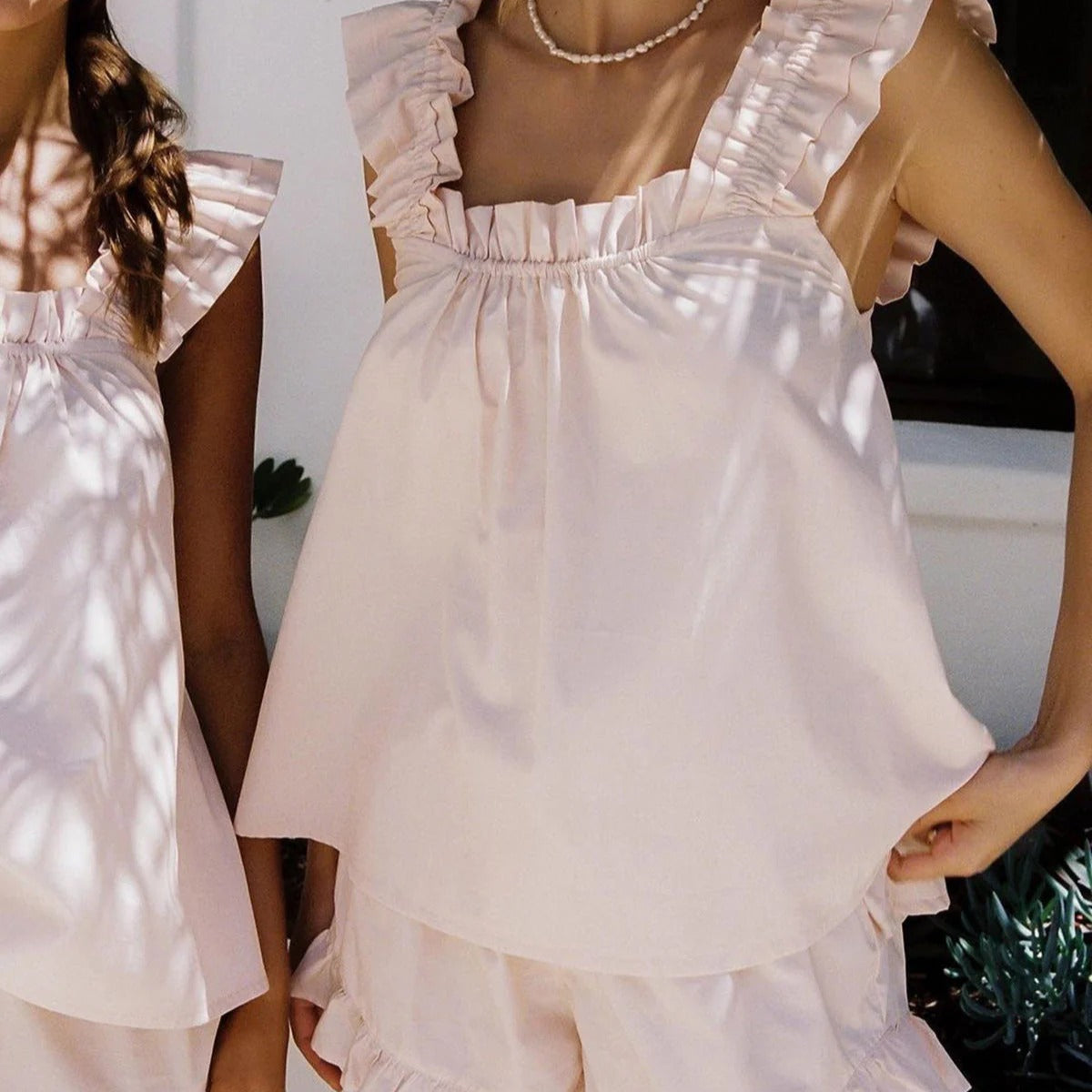 Ruffle Lounge Set Stylish Design For Women | Merella Pink