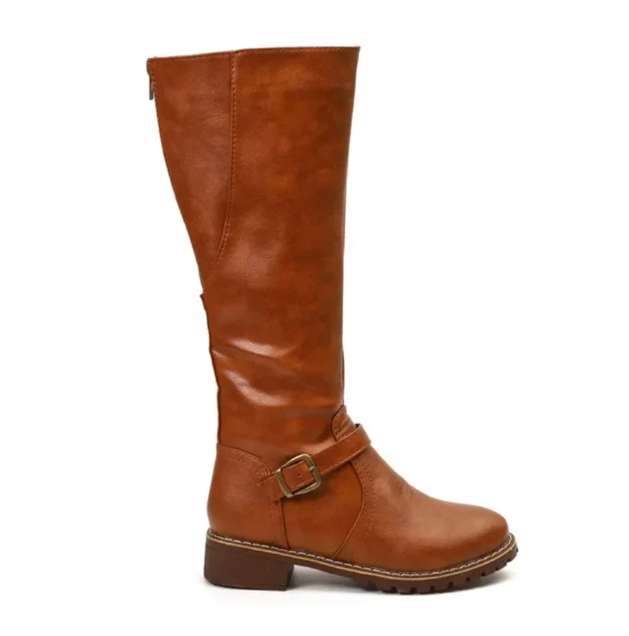 Eloria – Women's Knee High Vegan Leather Winter Boots