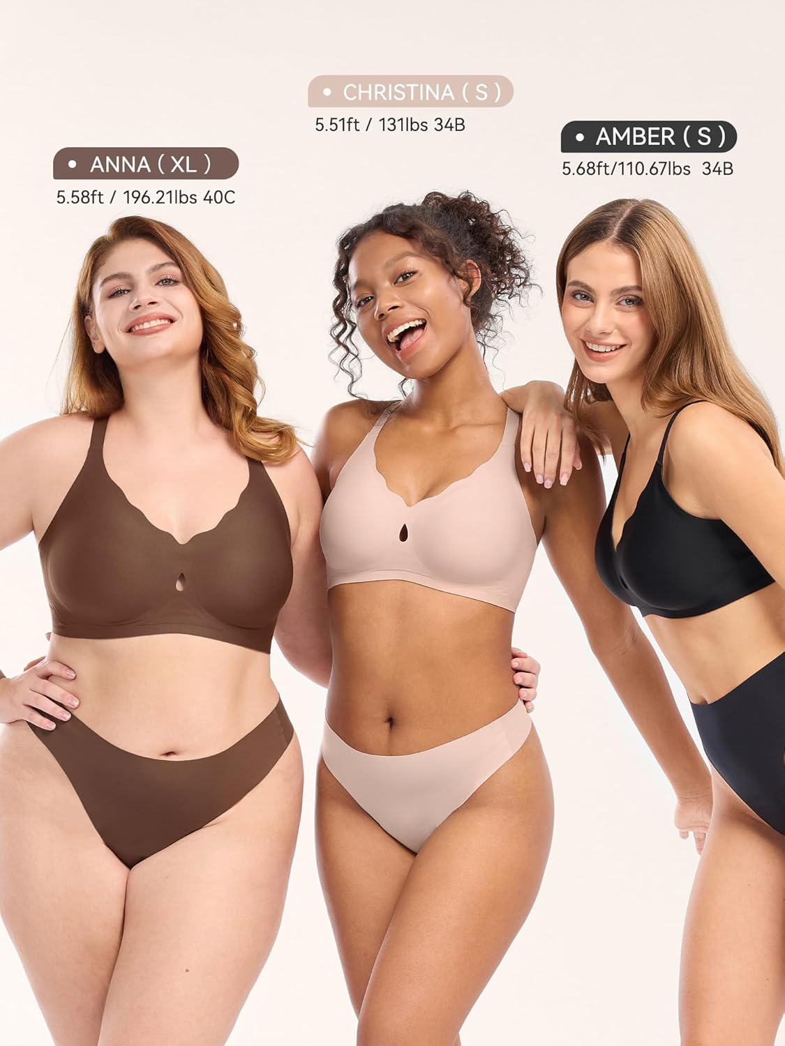 Seamless Scalloped Wire-Free Lift Bra for Women | Selene