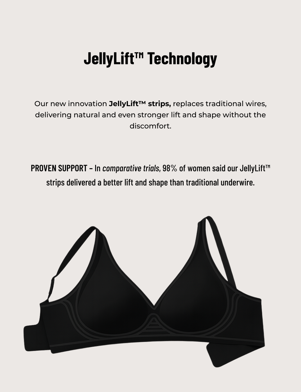 Seamless Scalloped Wireless Lift Bra for Women | Cassy