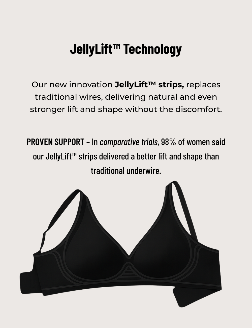 Seamless Wireless Lift Bra for Women | Aria