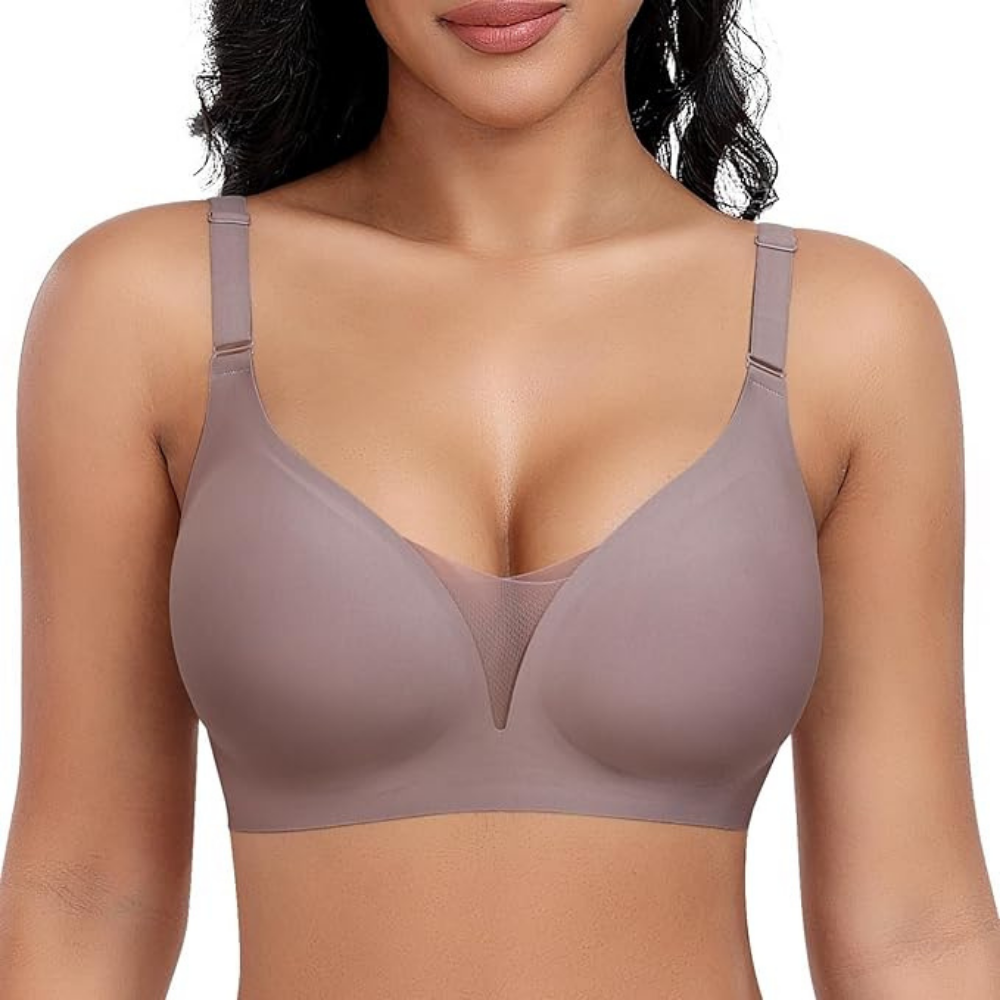 Seamless Wireless Lift Bra with JellyLift Technology for Women | Noelle Mocha