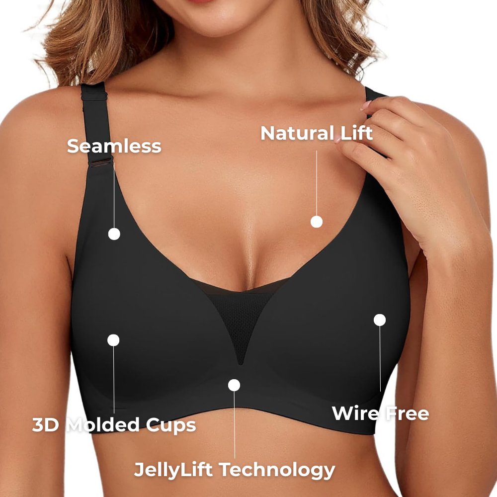 Seamless Wireless Lift Bra with JellyLift Technology for Women | Noelle
