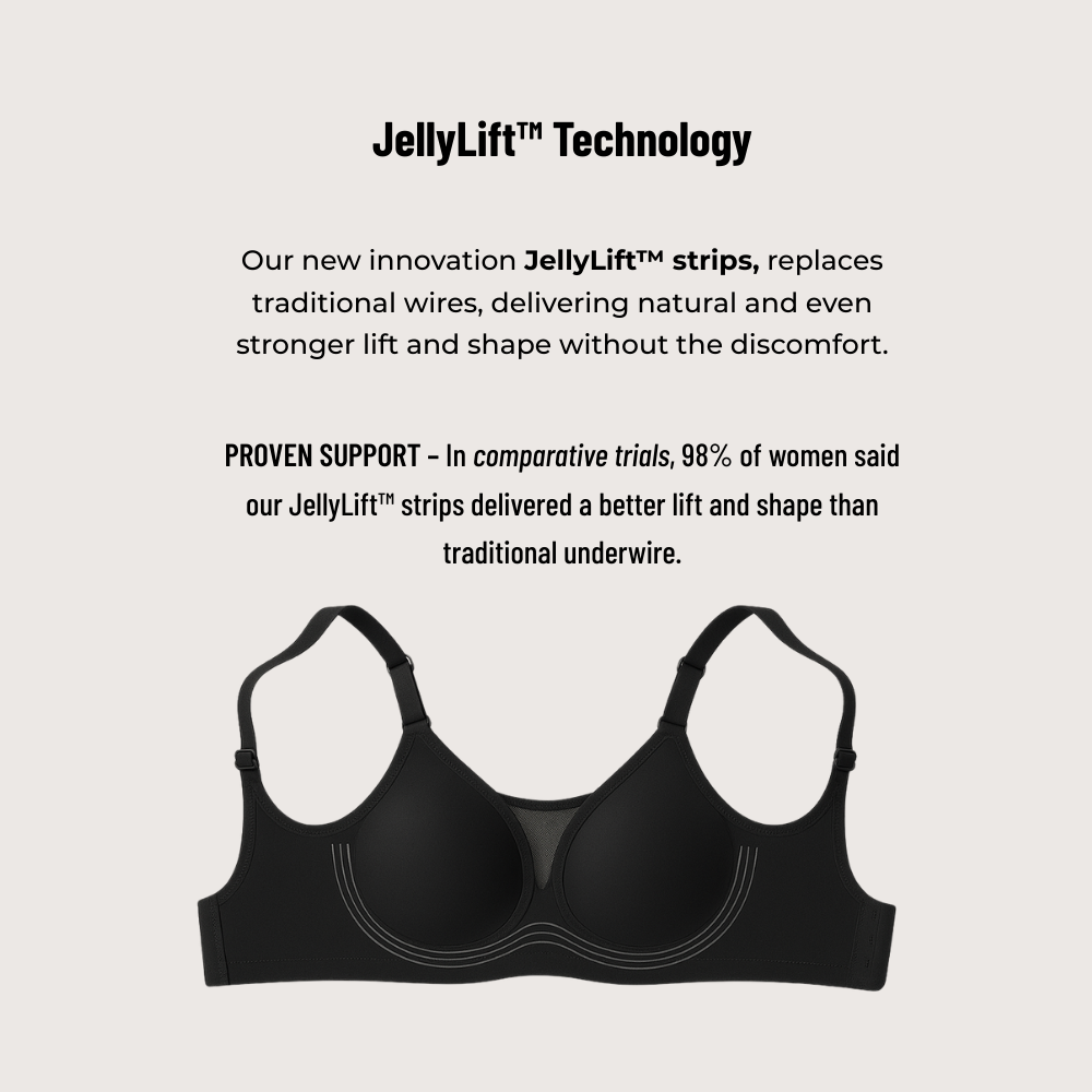Seamless Wireless Lift Bra with JellyLift Technology for Women | Noelle