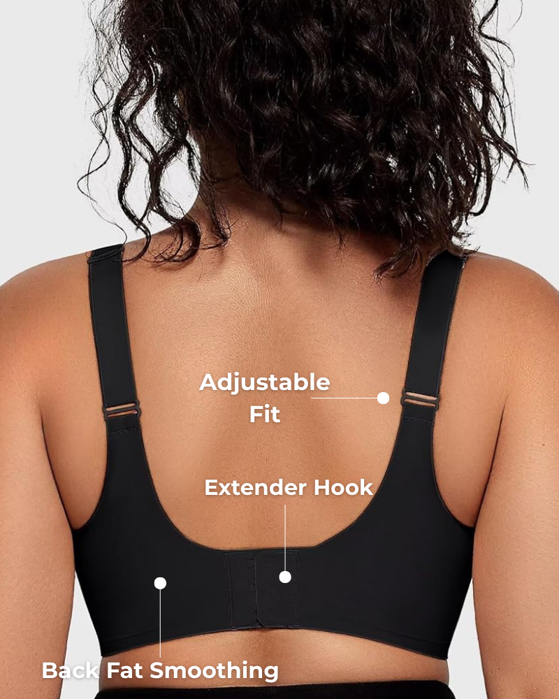 Seamless Wireless Lift Bra with Mesh Detail for Women | Amara