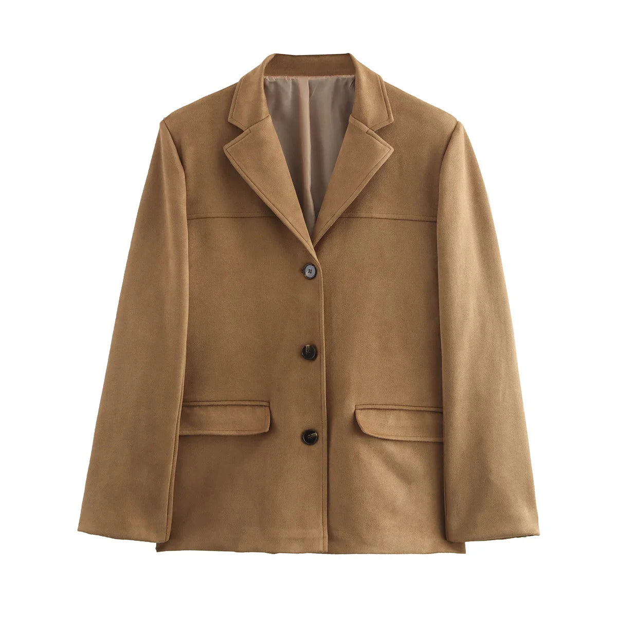 Oversized Vintage Jacket for Women | Selene Camel