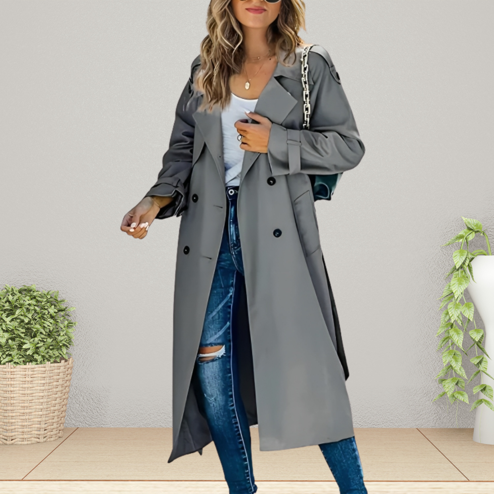Ladies Trench Coat | Seraphina Gray