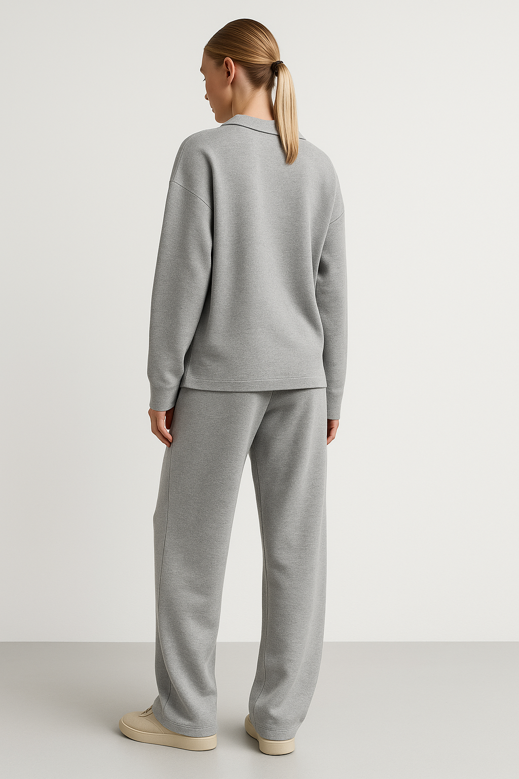 Serina - Knitted Polo & Pants Set