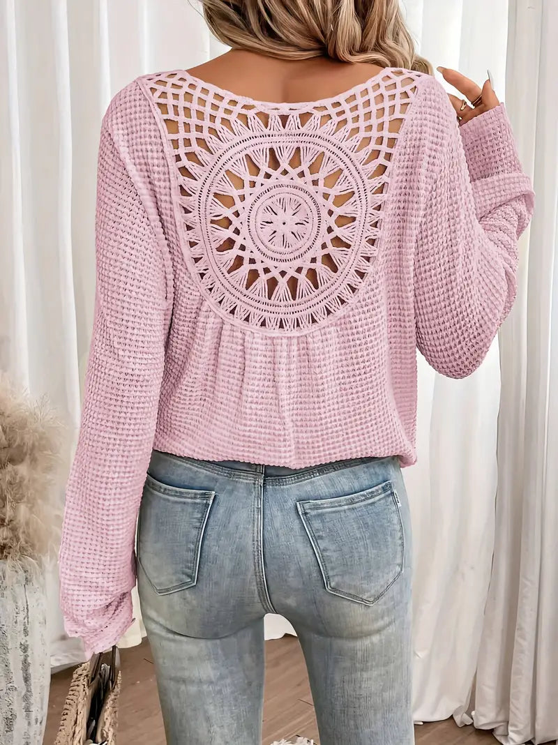 V-Neck Sweater Elegant Fit for Women | Siena Pink