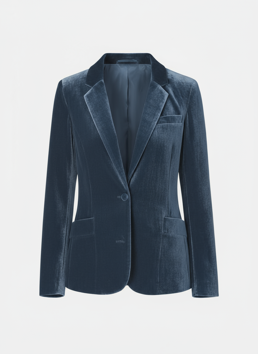 Slim-Fit Blazer Single Breasted for Women | Noémie Blue