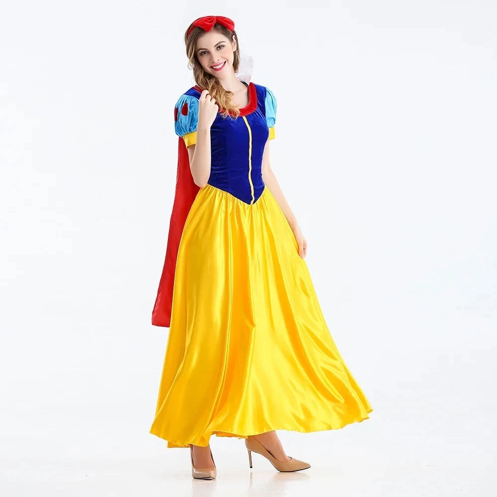 Snow White Inspired Princess Party Costume Dress for Women | Mirabelle Yellow