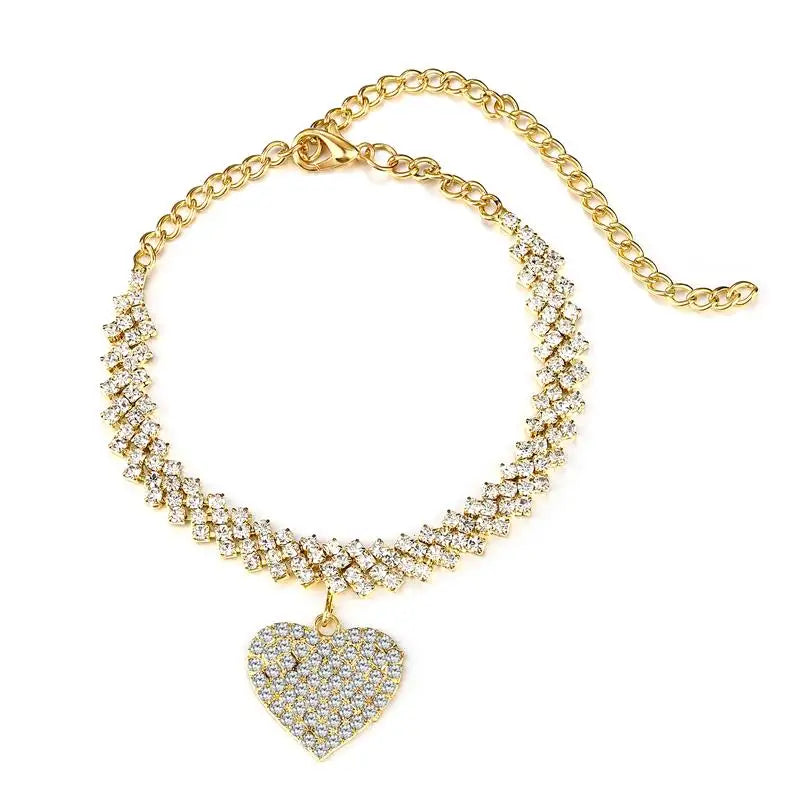 Sparkling Rhinestone Chain Anklet for Women | Giulia Style 5 One size