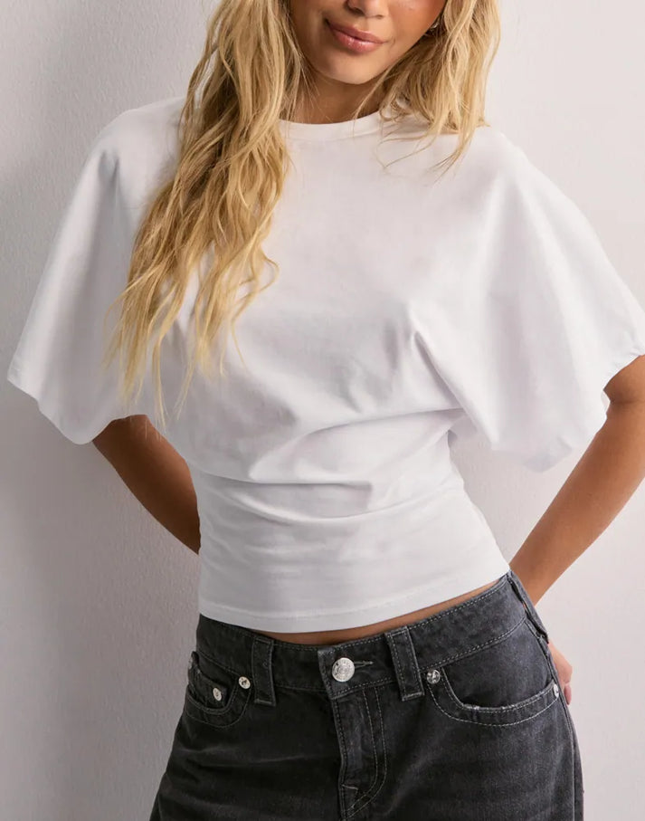 Stylish Basic Fitted Crop T-Shirt for Women | Shalani