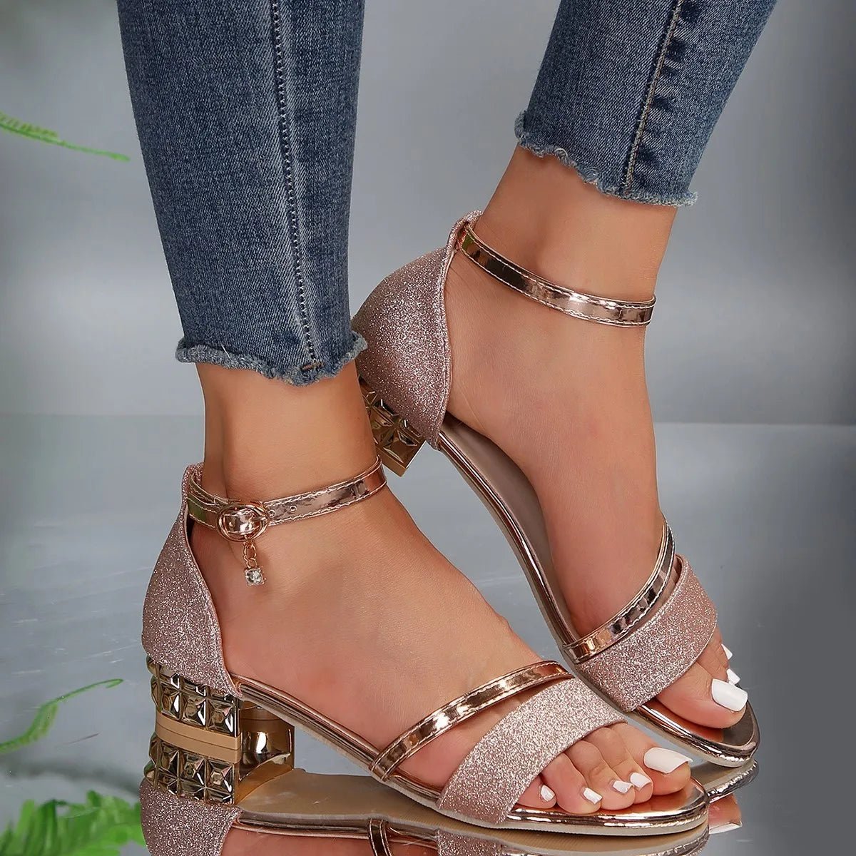 Stylish Comfortable Sandals For Women | Lirena Rose gold