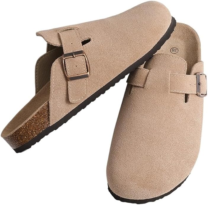 Suede Buckle Style Clogs for Women | Channah