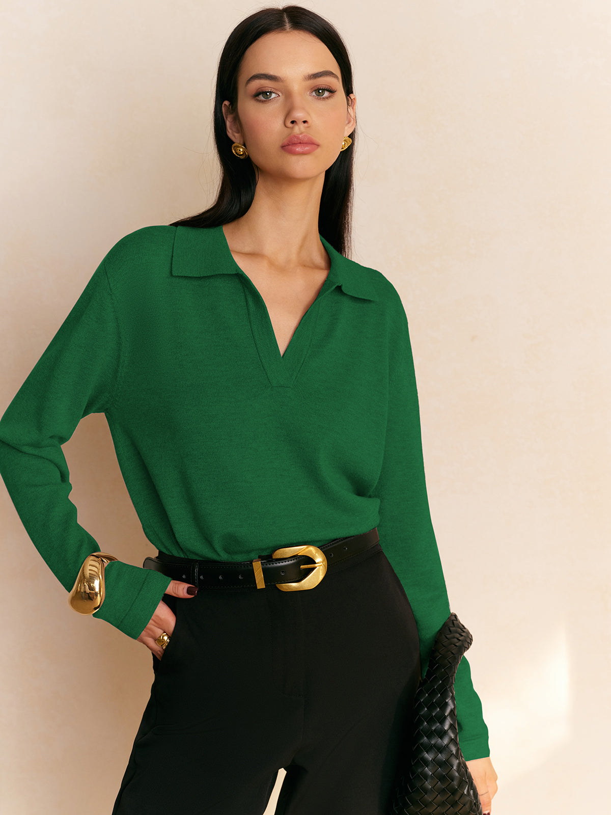 Collared Pullover Sweater Stylish Fit for Women | Trevon Green