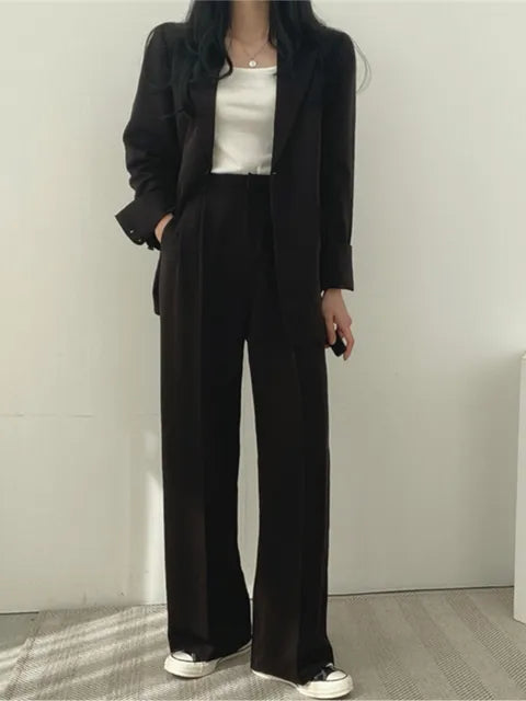 Two-Part Pants Suit for Women | Nora Black