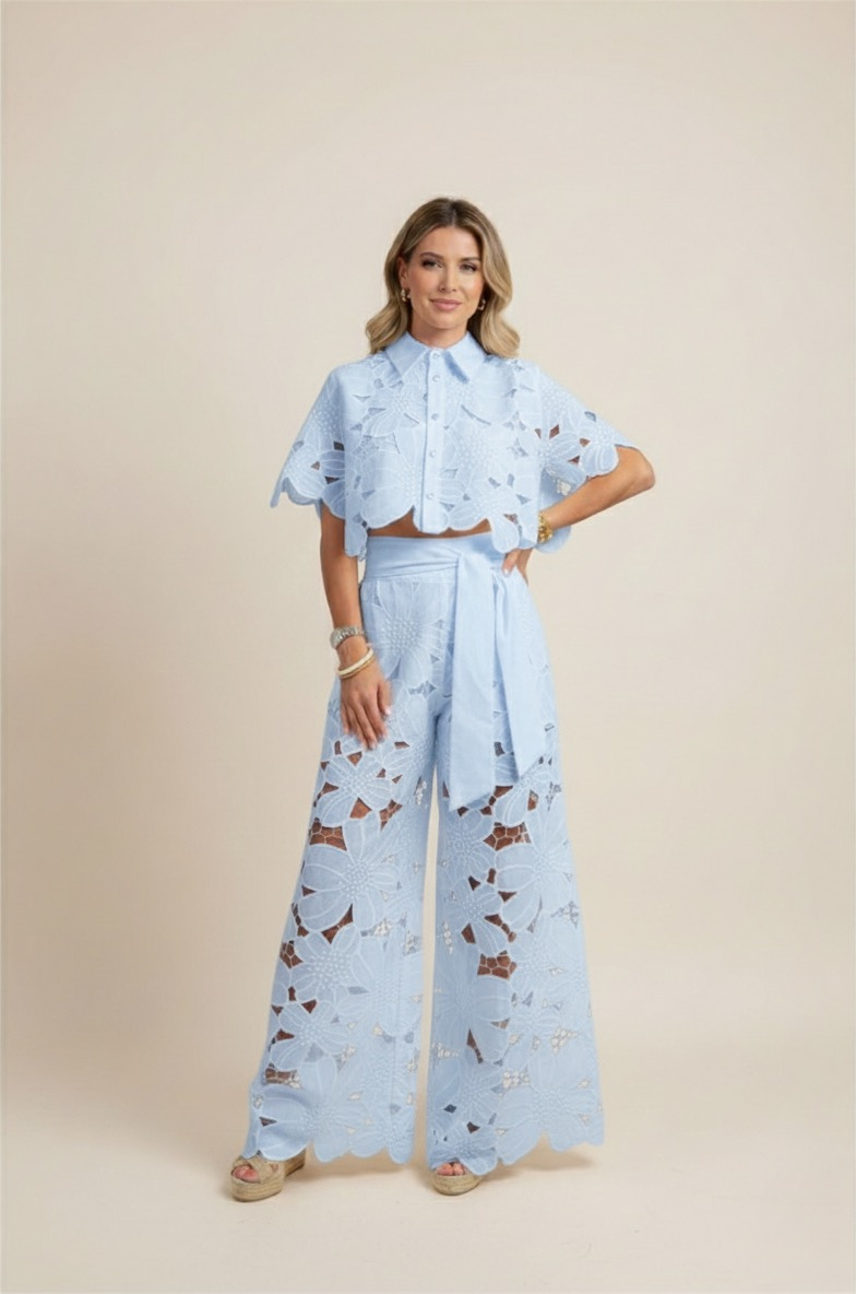 Two-Piece Formal Set For Women | Jentara Blue