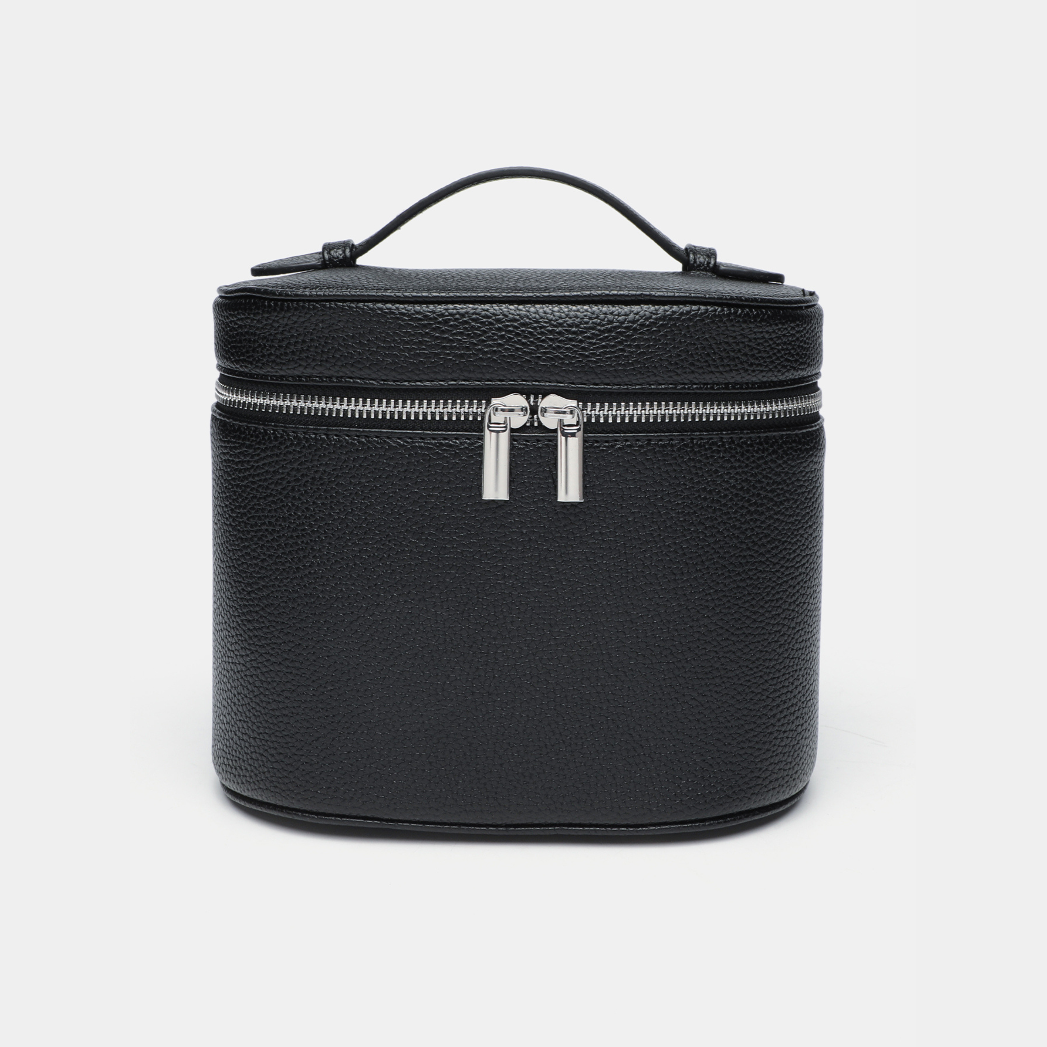 Vegan Leather Travel Makeup Case for Women | Viona Black