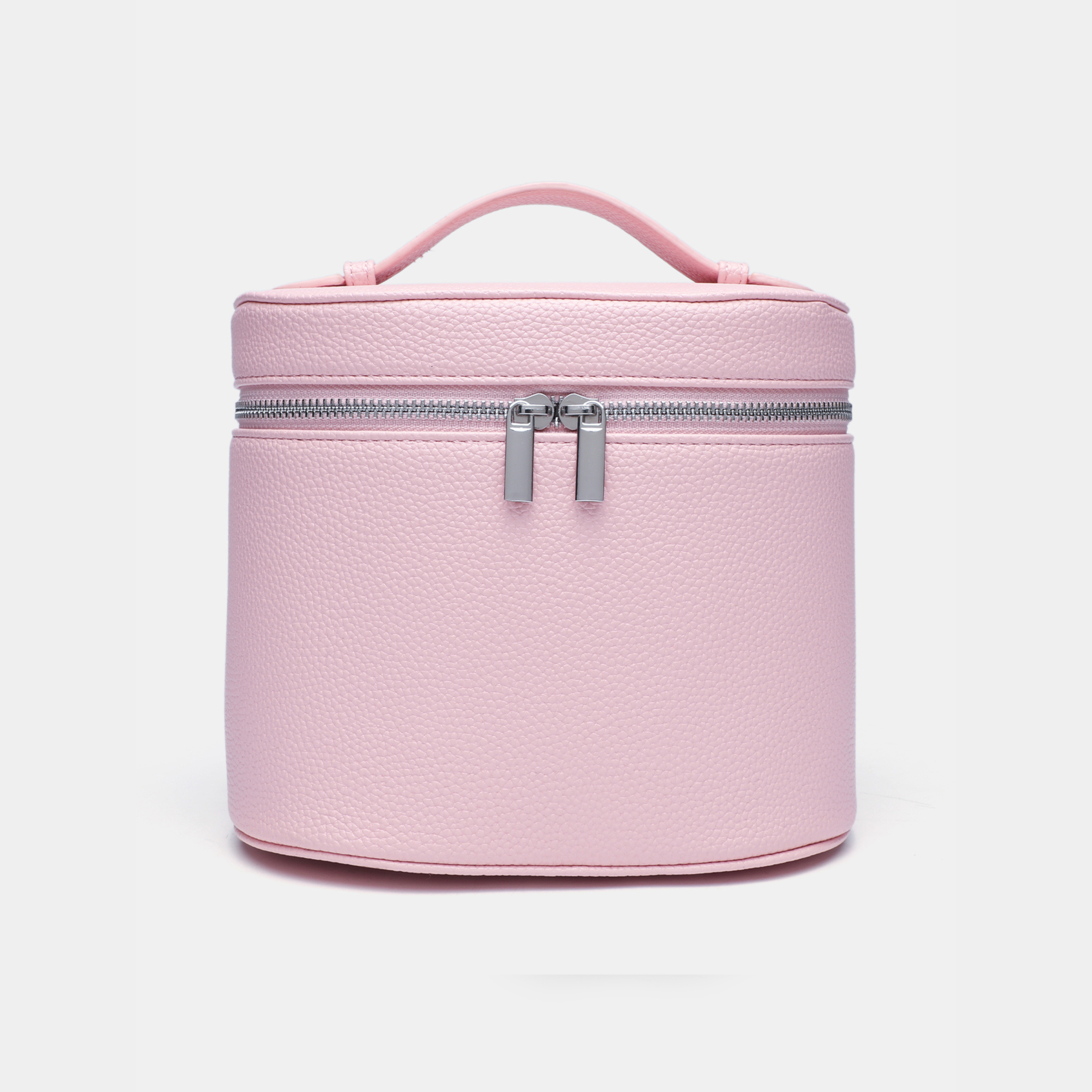 Vegan Leather Travel Makeup Case for Women | Viona Pink