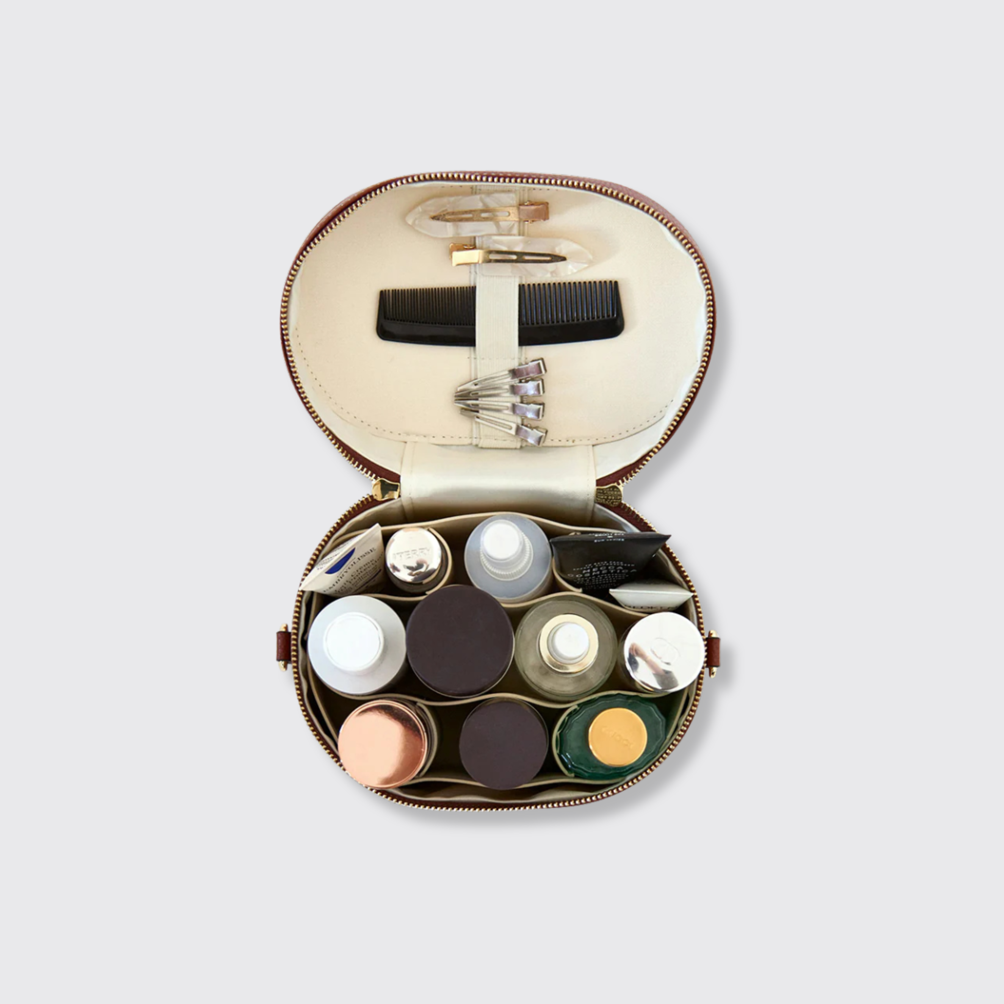 Vegan Leather Travel Makeup Case for Women | Viona